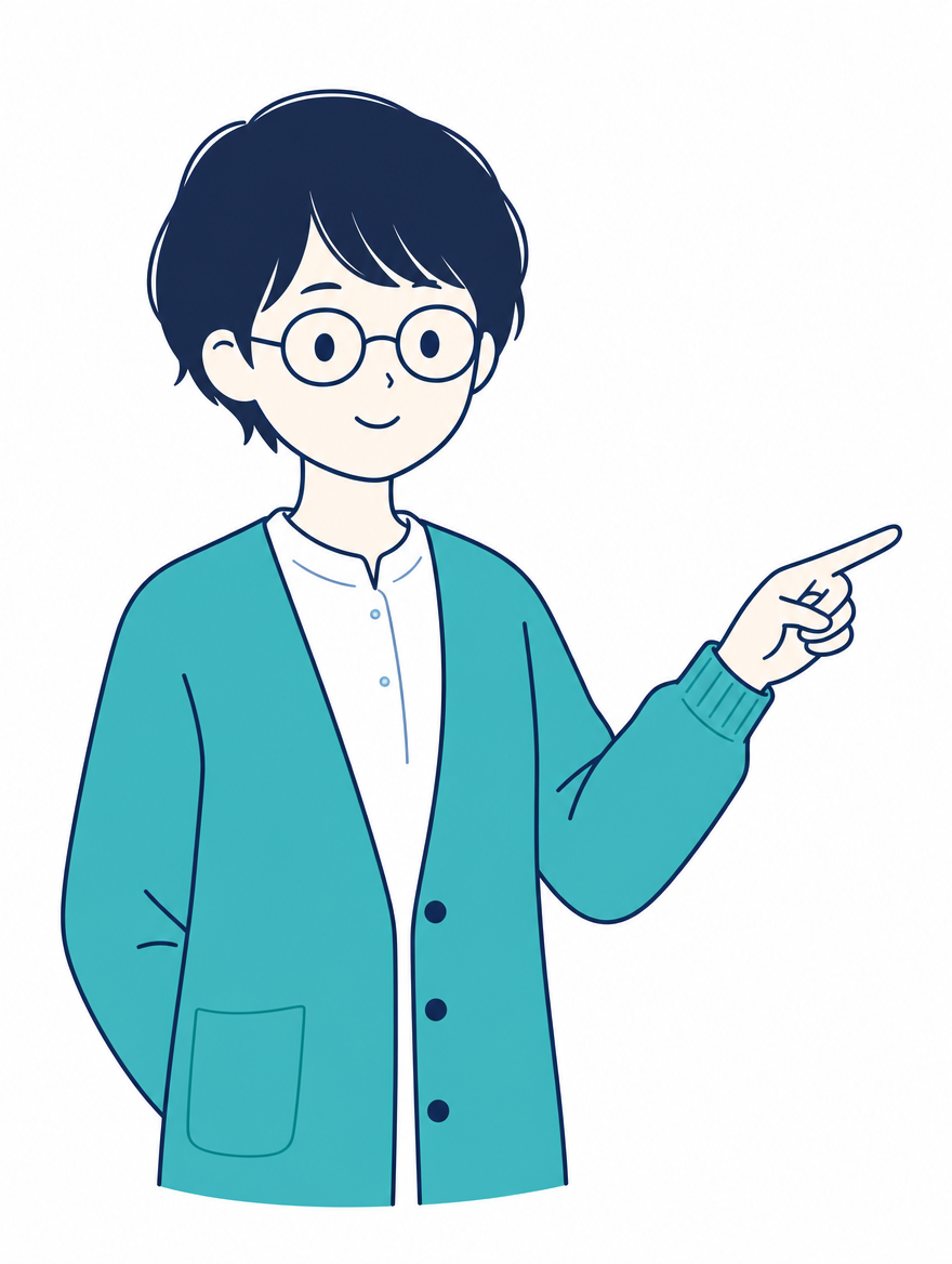 ローカルLLM構築ラボの案内役「情シスあおい」のイラスト
